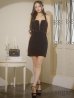 画像8: XSサイズあり【ROBE de FLEURS Glossy/ローブ・ド・フルール グロッシー】バックリボンホルター/ ステッチ/ バストジップ/ タイト/ ミニドレス/ キャバドレス[OF2]