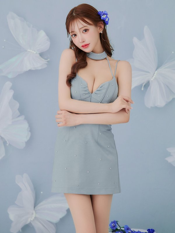 ブルー モデル:明日花キララ 身長:162cm 着用サイズ:Sサイズ