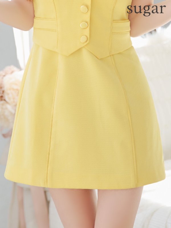 イエロー モデル:ゆめ 身長:160cm 着用サイズ:Sサイズ