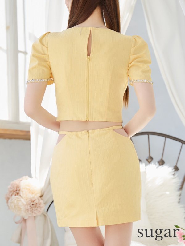 イエロー モデル:ゆめ 身長:160cm 着用サイズ:Sサイズ