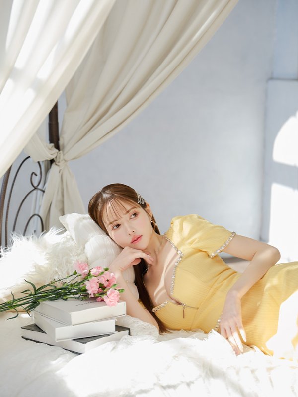 イエロー モデル:ゆめ 身長:160cm 着用サイズ:Sサイズ