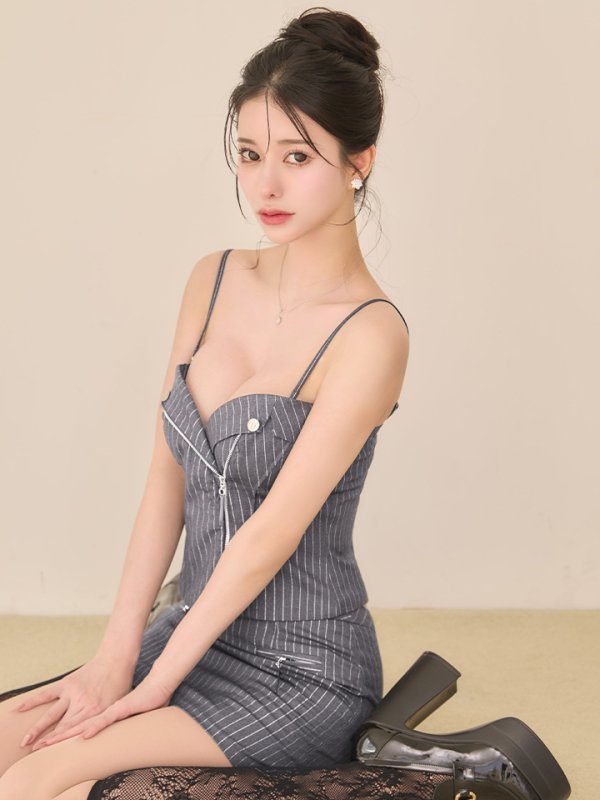 グレー　モデル：ゆめ　身長：160cm　着用サイズ：Sサイズ