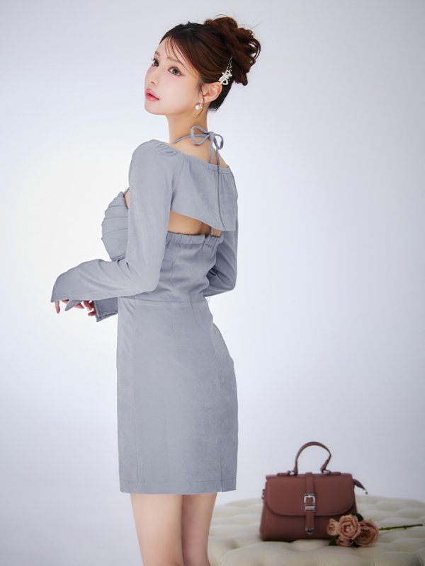 ブルーグレー モデル:ももか 身長:156cm 着用サイズ:Sサイズ