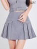 画像11: 【予約商品/７月下旬発送予定】XSサイズあり【Glossy/グロッシー】センタージップ/ ベルト/ セットアップ/ プリーツ/ フレア/ ミニドレス/ キャバドレス[OF2]