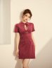 画像7: 【予約商品/9月上旬発送予定】XSサイズあり【Glossy/グロッシー】スエード/ バストカット/ 半袖/ ミニドレス/ キャバドレス[OF08]