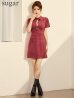 画像2: 【予約商品/9月上旬発送予定】XSサイズあり【Glossy/グロッシー】スエード/ バストカット/ 半袖/ ミニドレス/ キャバドレス[OF08] (2)