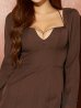 ブラウン モデル：まりん　身長：164cm　着用サイズ：Sサイズ