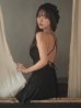 ブラック　モデル：三上悠亜　身長：159cm　着用サイズ：Sサイズ
