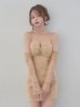 ベージュ　モデル：れみれみ　身長：163cm　着用サイズ：Sサイズ