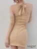 ベージュ　モデル：れみれみ　身長：163cm　着用サイズ：Sサイズ