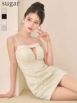 XSサイズあり【Glossy/グロッシー】スパンコール/ バストカット/ キャミ/ タイト/ ミニドレス/ キャバドレス[OF08]