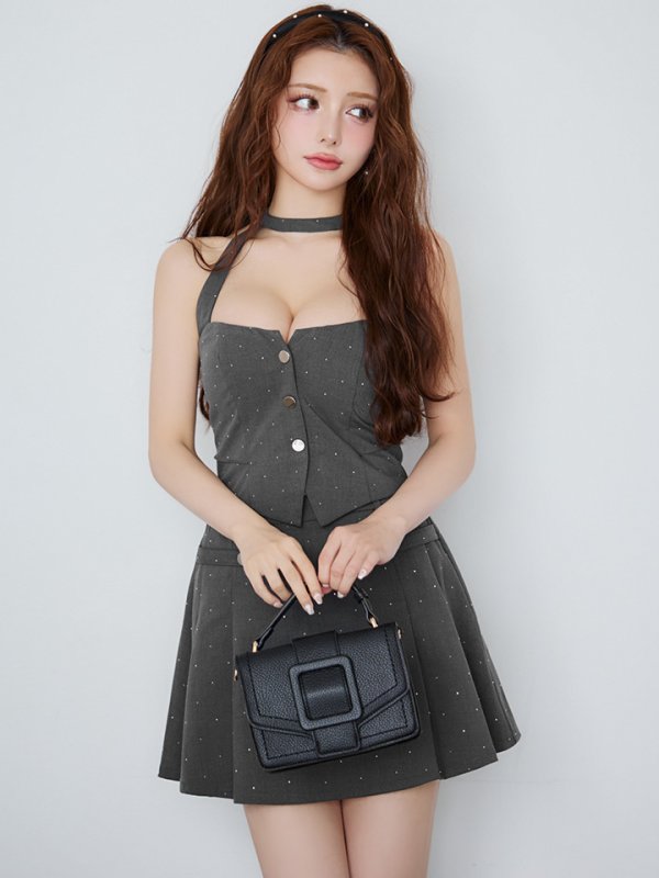 グレー　モデル：ももか　身長：156cm　着用サイズ：Sサイズ