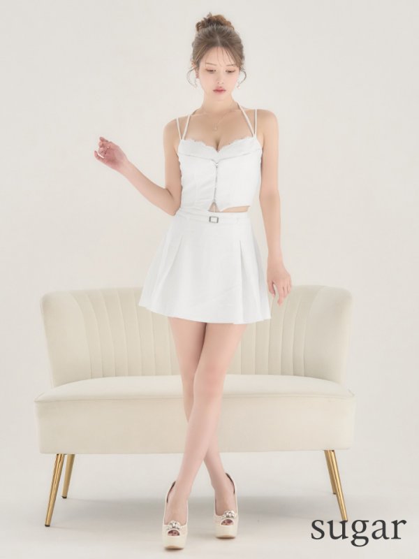 ホワイト モデル:ゆめ 身長:160cm 着用サイズ:Sサイズ