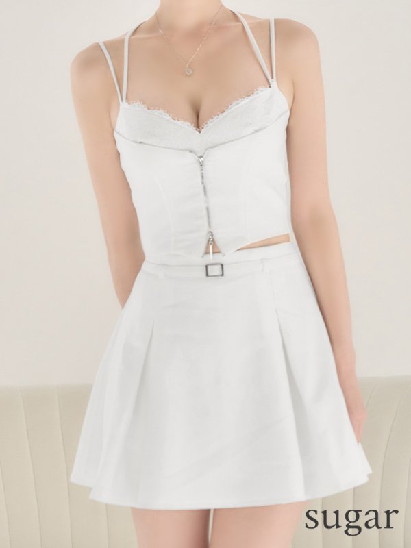 ホワイト モデル:ゆめ 身長:160cm 着用サイズ:Sサイズ