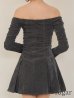 グレー　モデル：明日花キララ　身長162cm　着用サイズ：Sサイズ