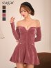 ピンク　モデル：るりぴ　身長165cm　着用サイズ：Sサイズ