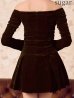 ブラウン　モデル：明日花キララ　身長162cm　着用サイズ：Sサイズ