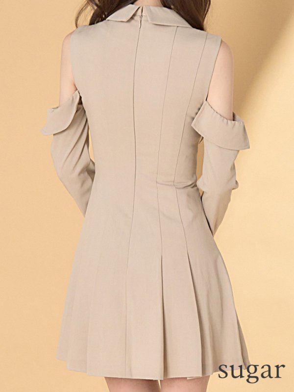 ベージュ　モデル：ゆめ　身長：160cm　着用サイズ：Sサイズ