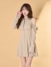 ベージュ　モデル：ゆめ　身長：160cm　着用サイズ：Sサイズ