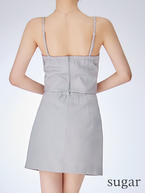 グレー モデル:ももか 身長:156cm 着用サイズ:Sサイズ