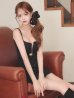 ブラック モデル：れみれみ　身長：163cm　着用サイズ：Sサイズ