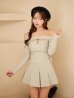 ベージュ　モデル：三上悠亜　身長：159cm　着用サイズ：Sサイズ