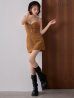 ブラウン　モデル：れみれみ　身長：163cm　着用サイズ：Sサイズブラウン　モデル：れみれみ　身長：163cm　着用サイズ：Sサイズ