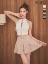 【予約商品/3月上旬発送予定】XSサイズあり【Glossy/グロッシー】バイカラー/ アメスリ/ ストレッチ/ セットアップ/ ミニドレス/ キャバドレス[OF08]