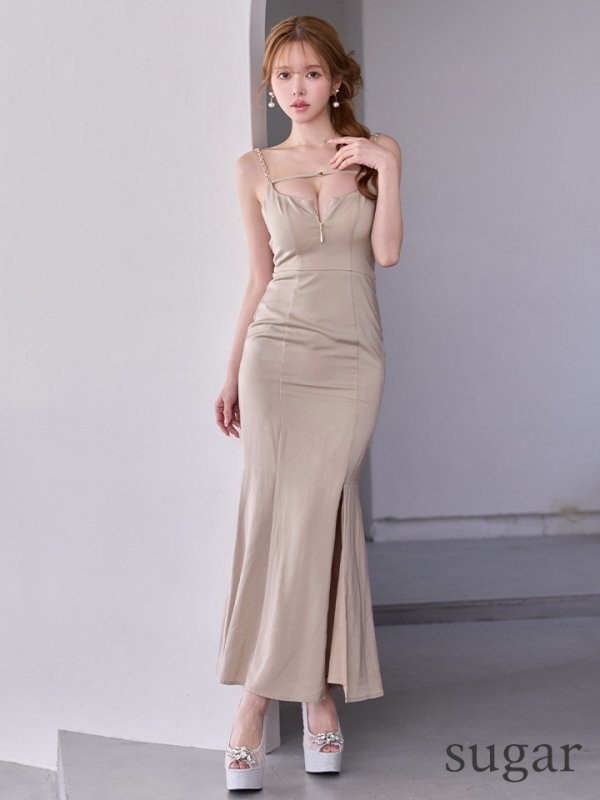 グレージュ　モデル：ゆめ　身長：160cm　着用サイズ：Sサイズ