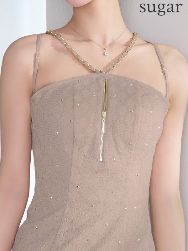 ベージュ　モデル：るりぴ　身長：165cm　着用サイズ：Sサイズ