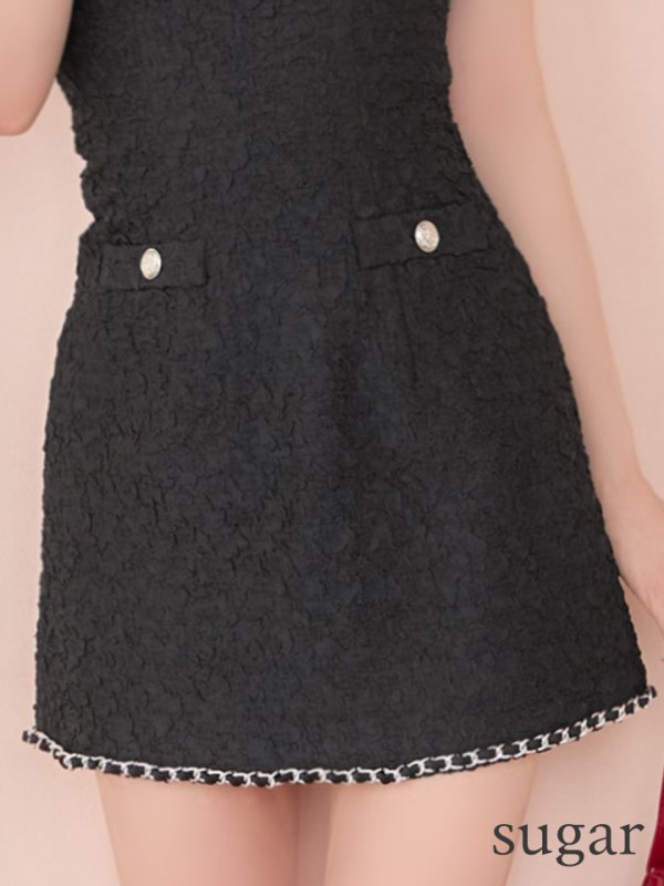 ブラック　モデル：れみれみ　身長：163cm　着用サイズ：Sサイズ