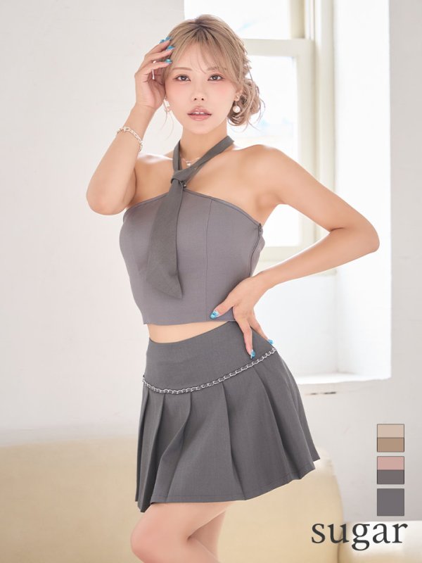 グレー　モデル：如月れい　身長：156cm　着用サイズ：Sサイズ