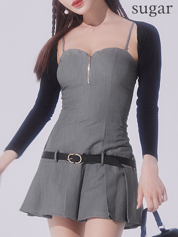 グレー　モデル：明日花キララ　身長：162cm 着用サイズ：Sサイズ