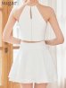 ホワイト　 モデル：明日花キララ　身長：162cm　着用サイズ：Sサイズ
