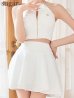 ホワイト　 モデル：明日花キララ　身長：162cm　着用サイズ：Sサイズ