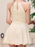 アイボリー　 モデル：かるあ　身長：156cm　着用サイズ：Sサイズ