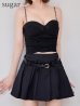 ブラック モデル：れみれみ　身長：163cm　着用サイズ：Sサイズ