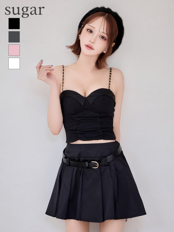 ブラック モデル：れみれみ　身長：163cm　着用サイズ：Sサイズ