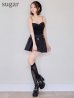 ブラック モデル：れみれみ　身長：163cm　着用サイズ：Sサイズ