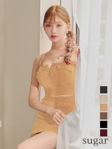 XSサイズあり【Glossy/グロッシー】コーデュロイ/ バストジップ/ セットアップ/ ミニドレス/ キャバドレス[OF08]