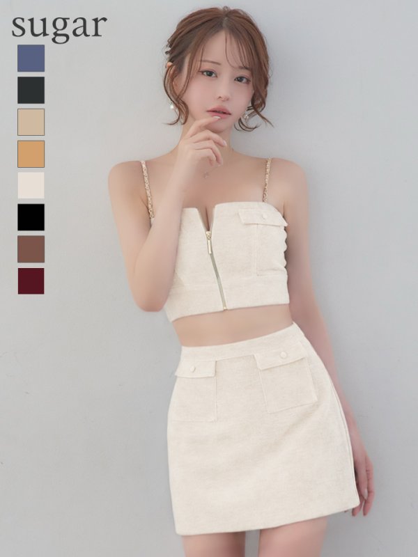 ホワイト　モデル：れみれみ　身長：163cm　着用サイズ：Sサイズ