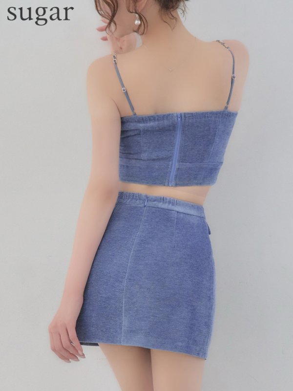 ブルー　モデル：れみれみ　身長：163cm　着用サイズ：Sサイズ