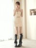 ベージュ　モデル：ゆめ　身長：160cm　着用サイズ：Sサイズ