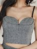 グレー　モデル：まおちゃる　身長：158cm　着用サイズ：Sサイズ