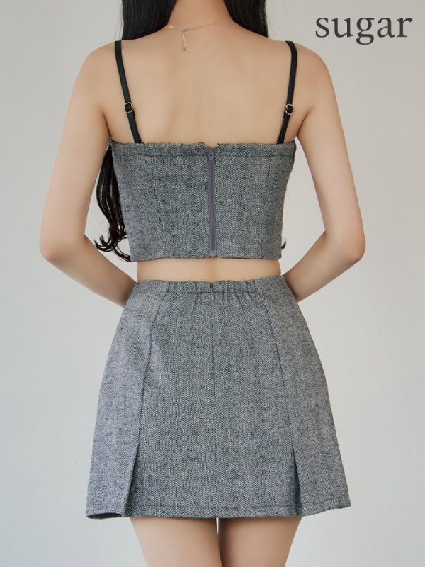 グレー　モデル：まおちゃる　身長：158cm　着用サイズ：Sサイズ