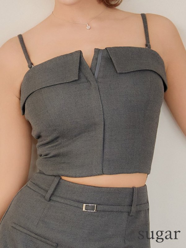 グレー　モデル：明日花キララ　身長162cm　着用サイズ：Sサイズ