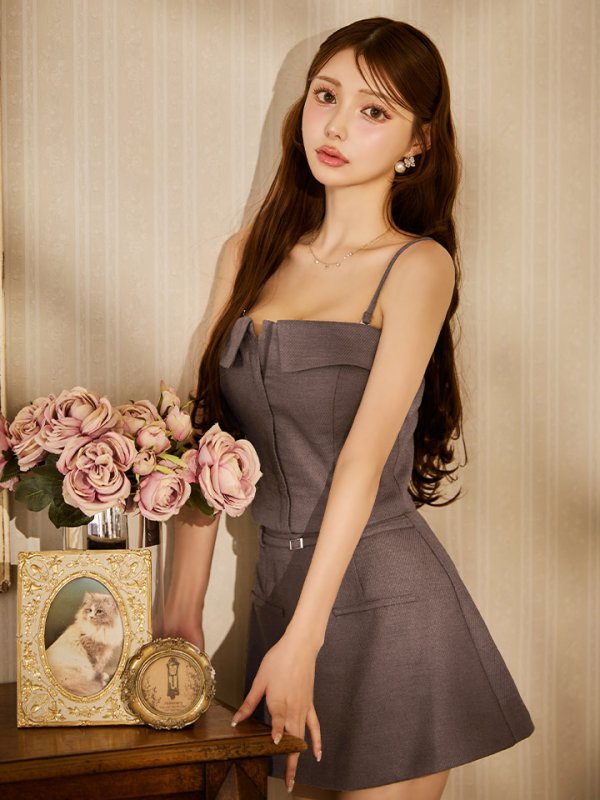 モカブラウン　モデル：ももか　身長156cm　着用サイズ：Sサイズ