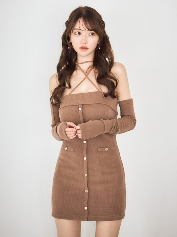 ブラウン モデル:ゆめ 身長:160cm 着用サイズ:Sサイズ