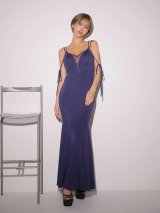 XSサイズあり【Glossy/グロッシー】シアー/ ドッキング/ フロントジップ/チュール/ キャミソール/ マーメイド/ ロングドレス/ キャバドレスlong[OF08]【一部予約商品/8月上旬発送予定】