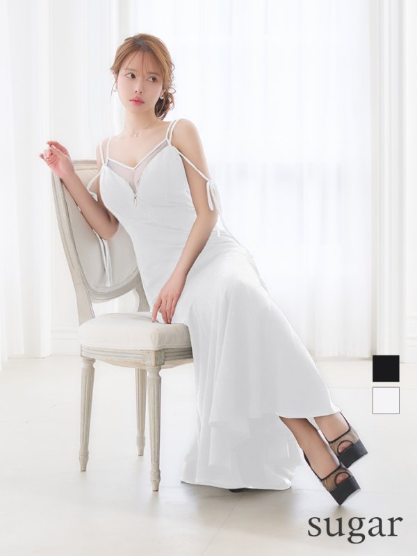 ホワイト　モデル：ゆめ　身長：160cm　着用サイズ：Sサイズ